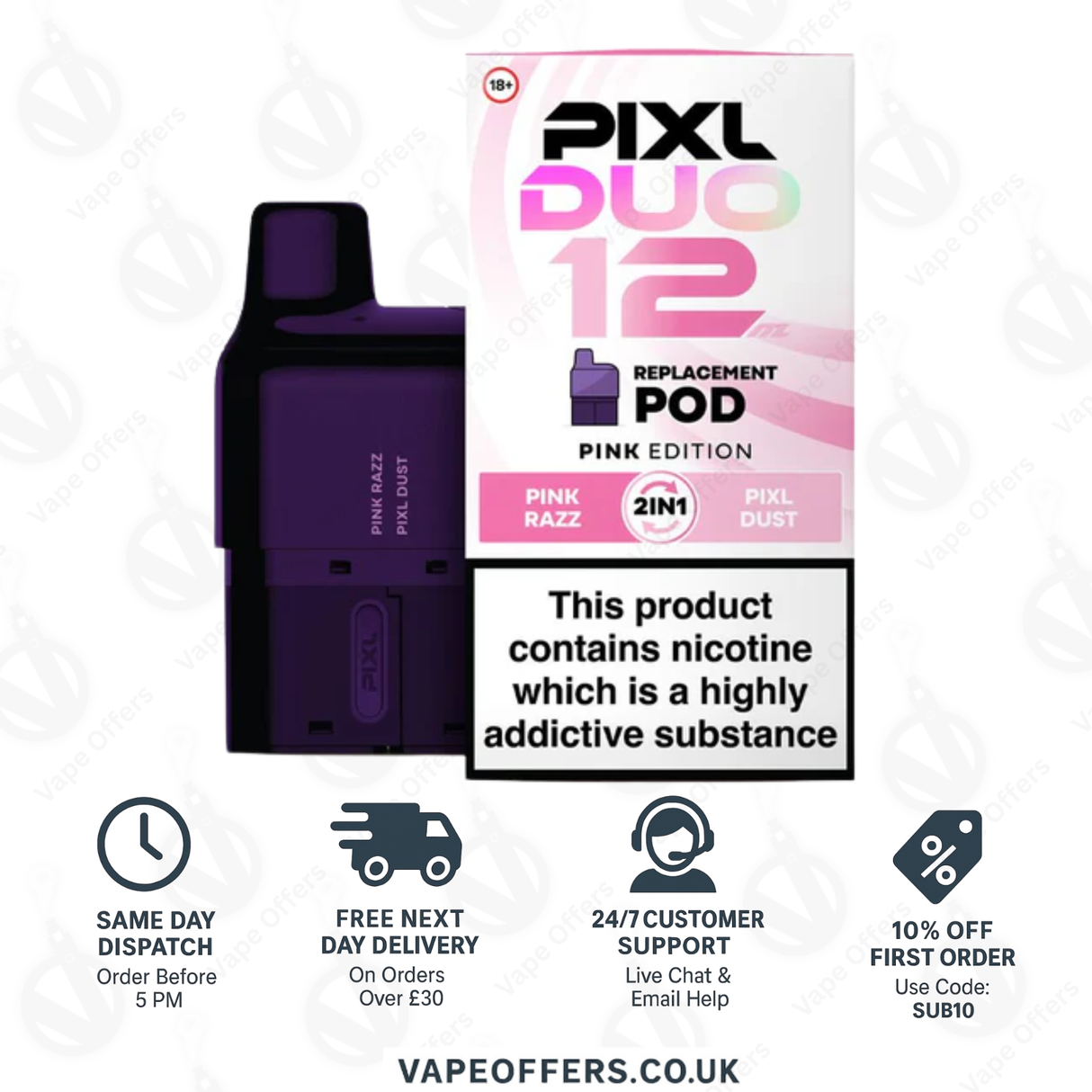 PIXL Duo Prefilled Pods - Pink Edition