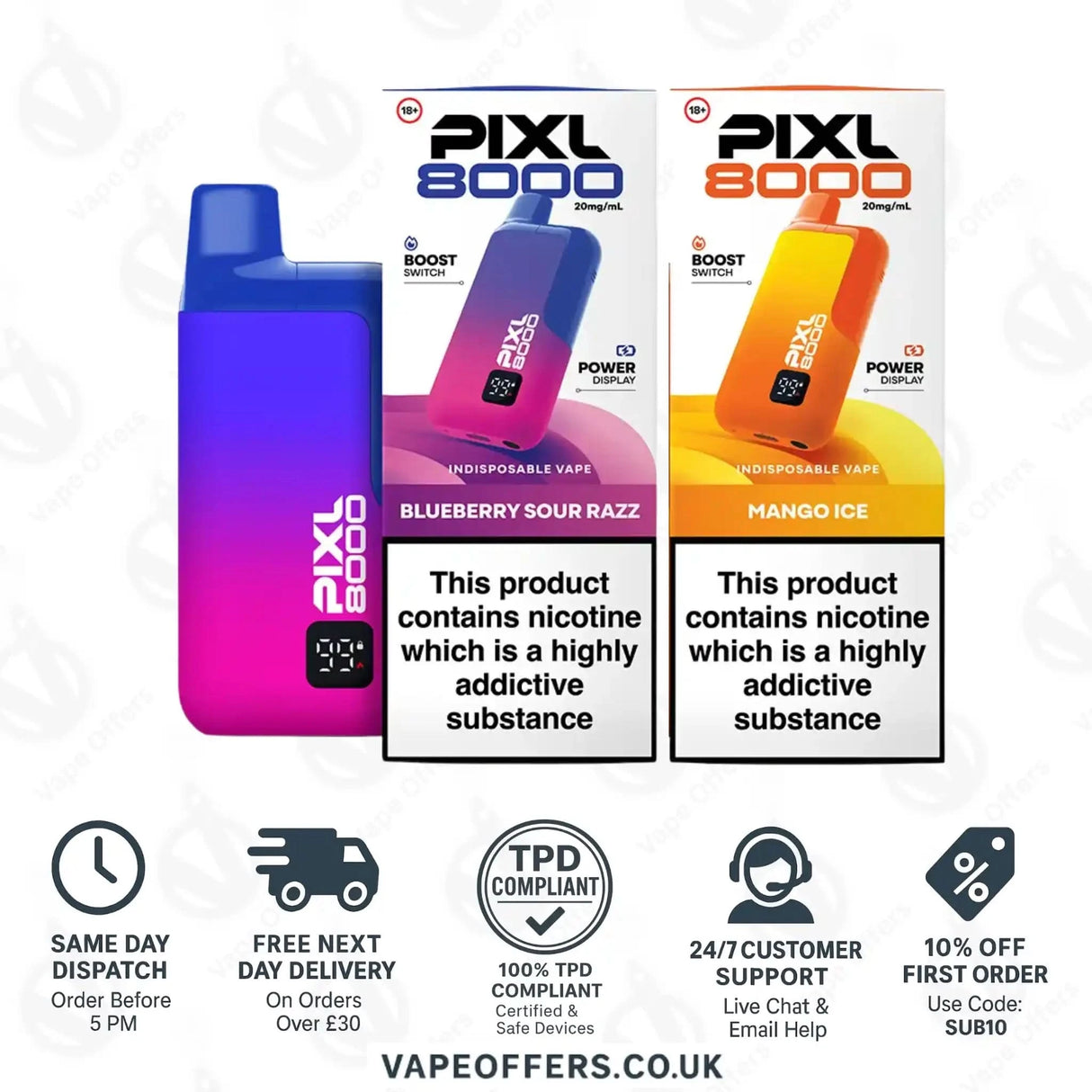 Pixl 8000 Puffs Vape Kit