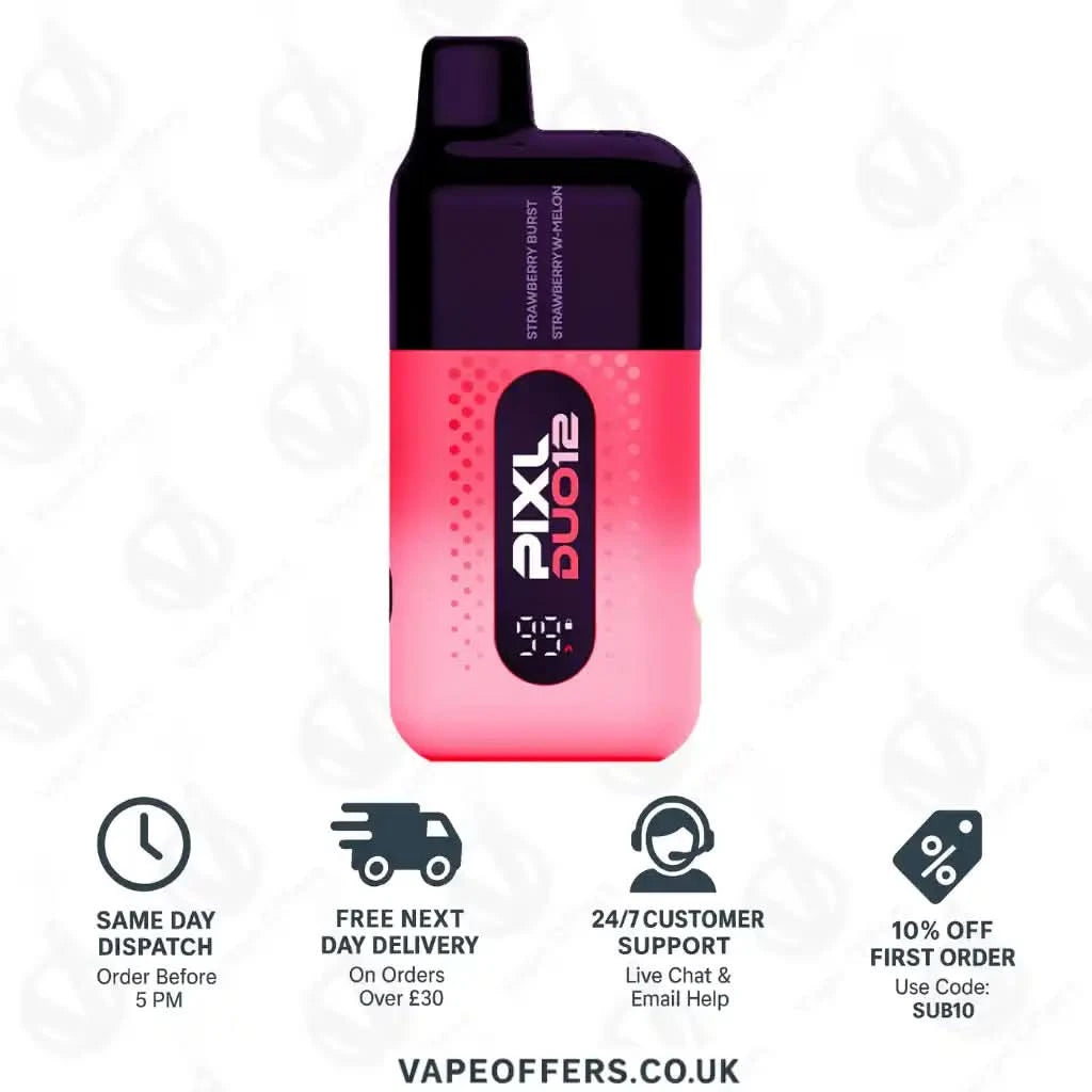 Strawberry Edition - Pixl Duo 12 6000 Puffs Vape Kit