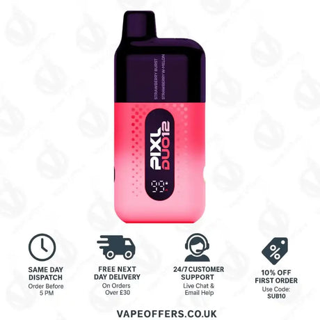 Strawberry Edition - Pixl Duo 12 6000 Puffs Vape Kit
