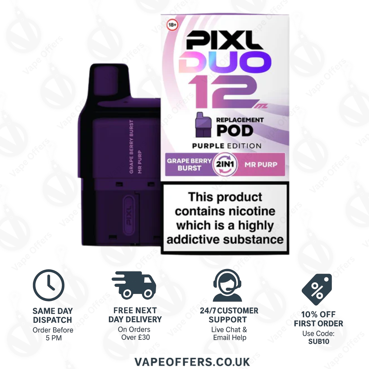 PIXL Duo Prefilled Pods - Purple Edition