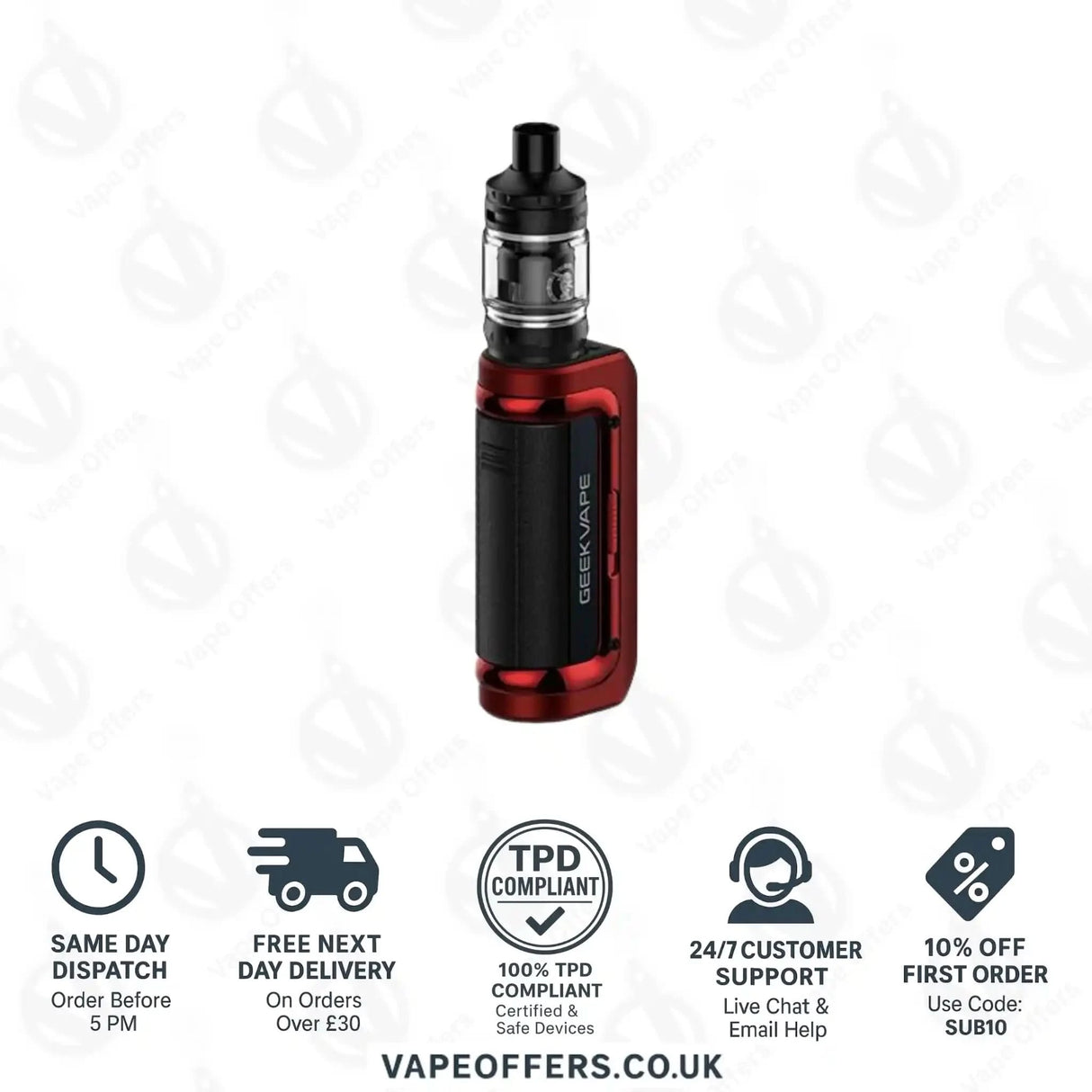 Red Geekvape Aegis Mini 2 Vape Kit