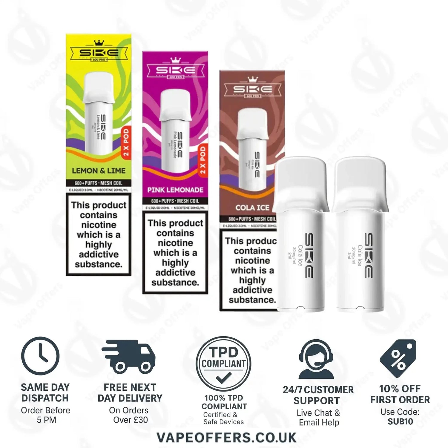 SKE 600 Pro Prefilled Pods