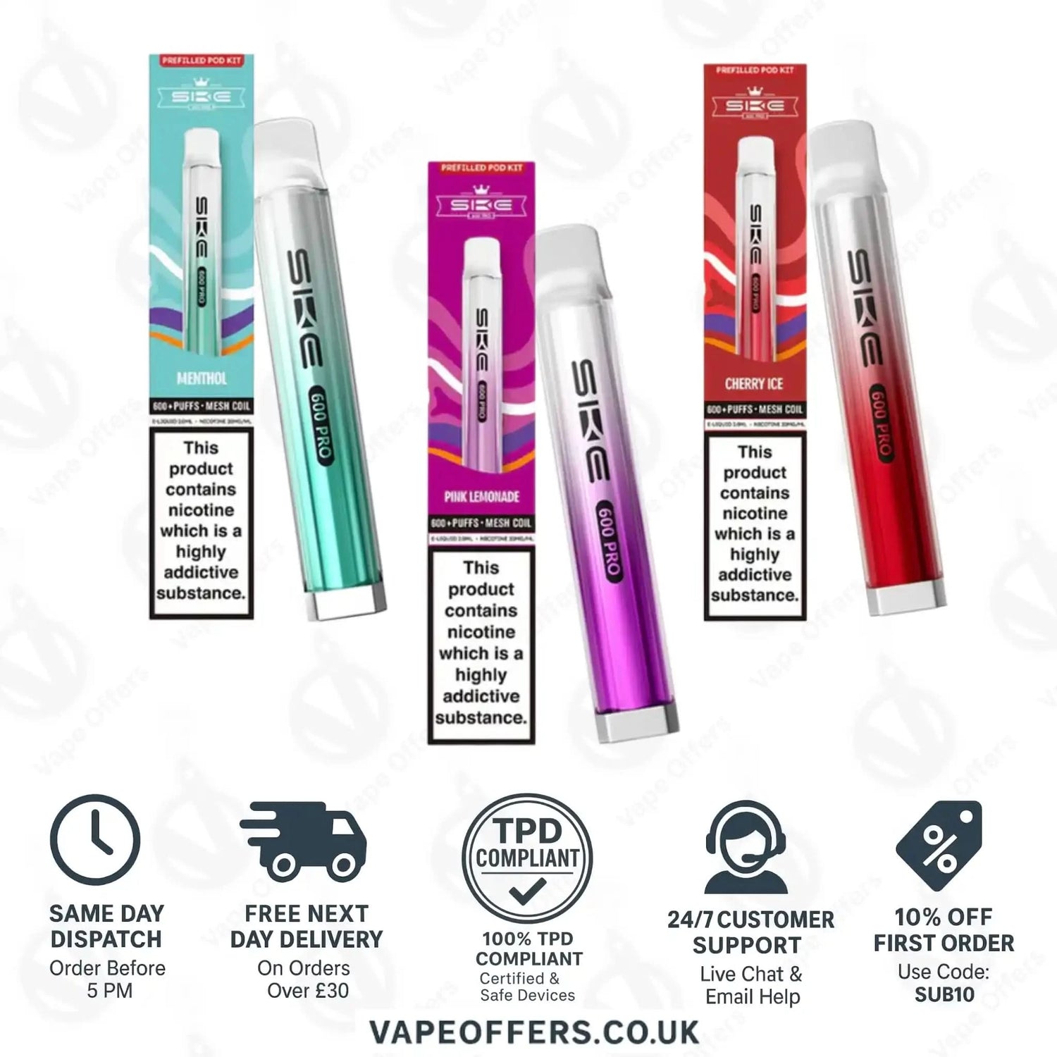 SKE 600 Pro Prefilled Pod Vape Kit