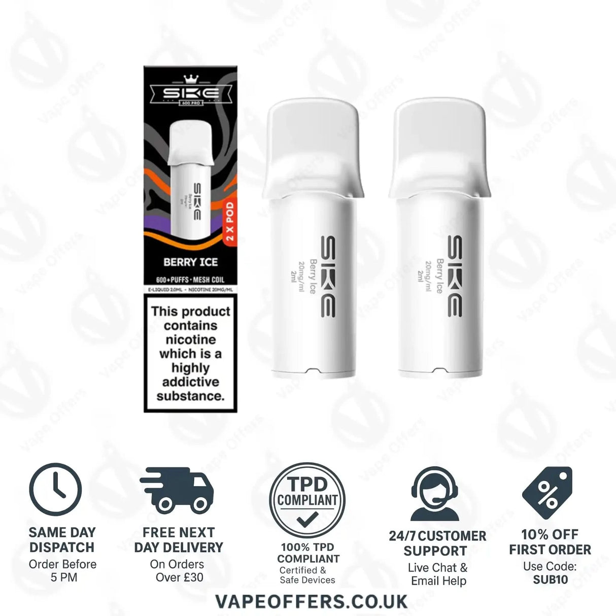 SKE 600 Pro Prefilled Pods