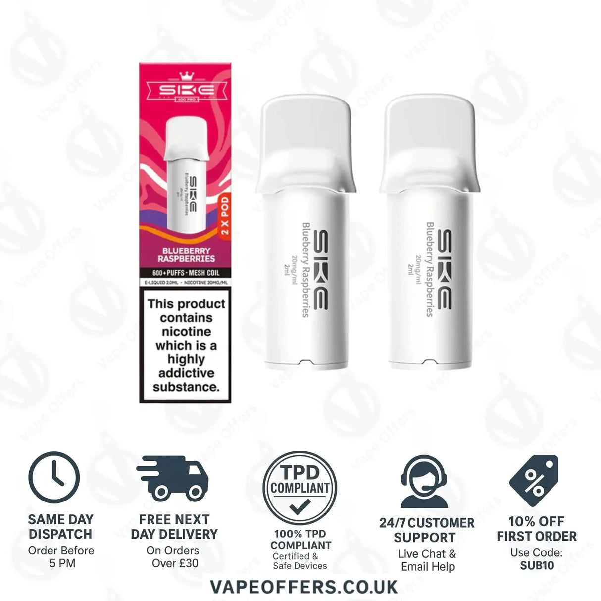 SKE 600 Pro Prefilled Pods