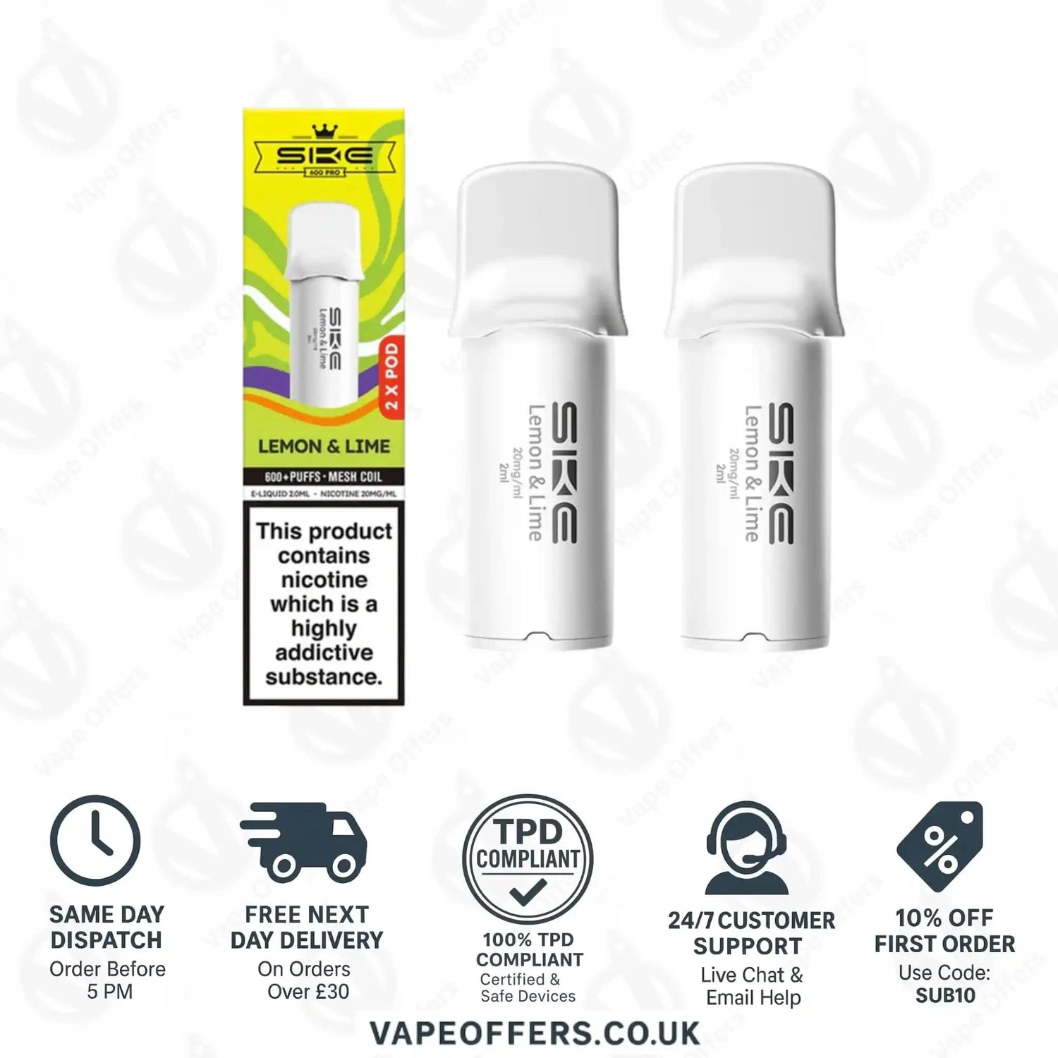 SKE 600 Pro Prefilled Pods