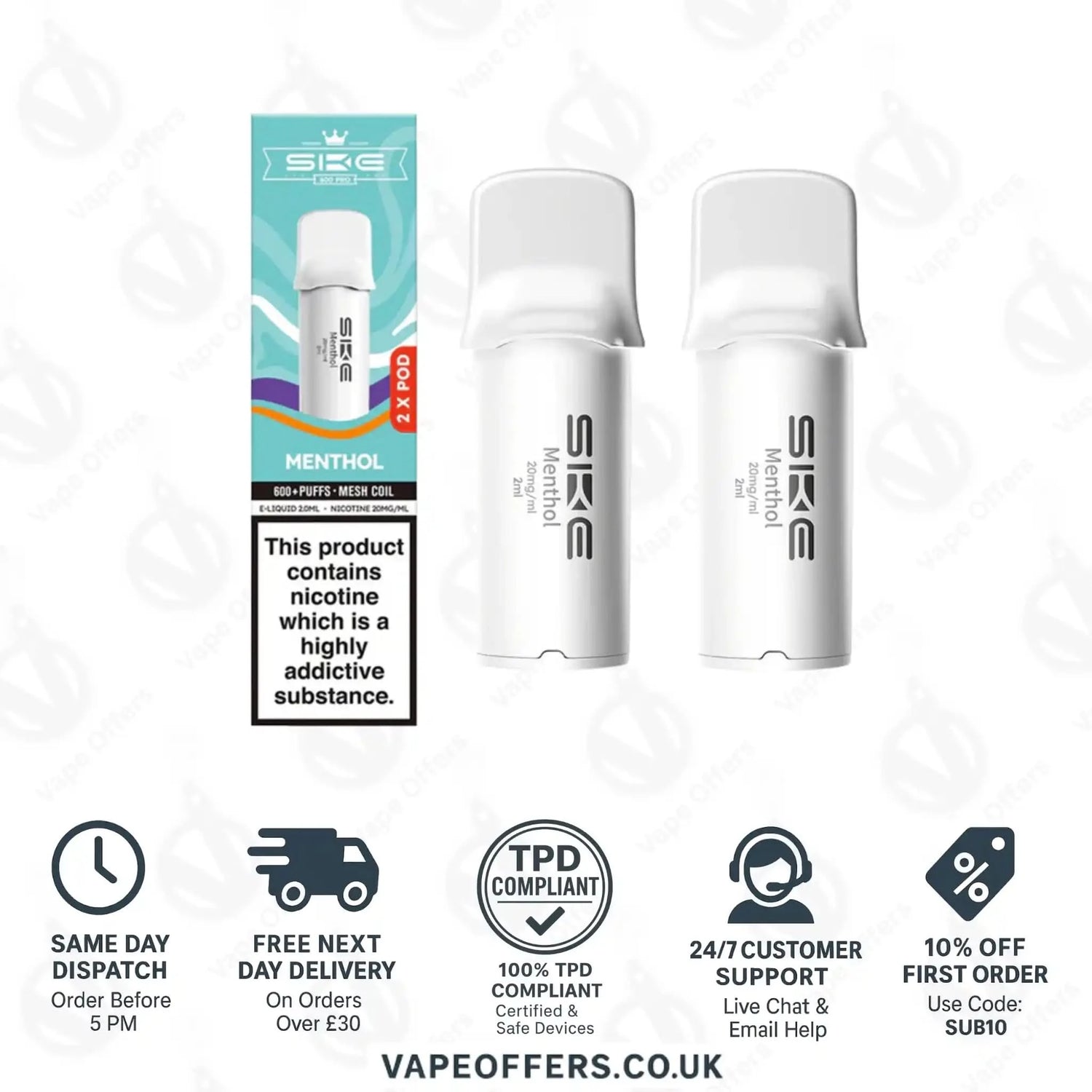 SKE 600 Pro Prefilled Pods