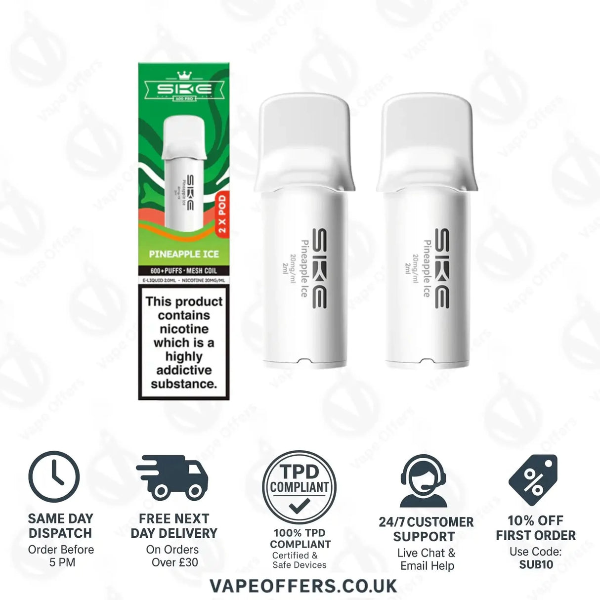 SKE 600 Pro Prefilled Pods