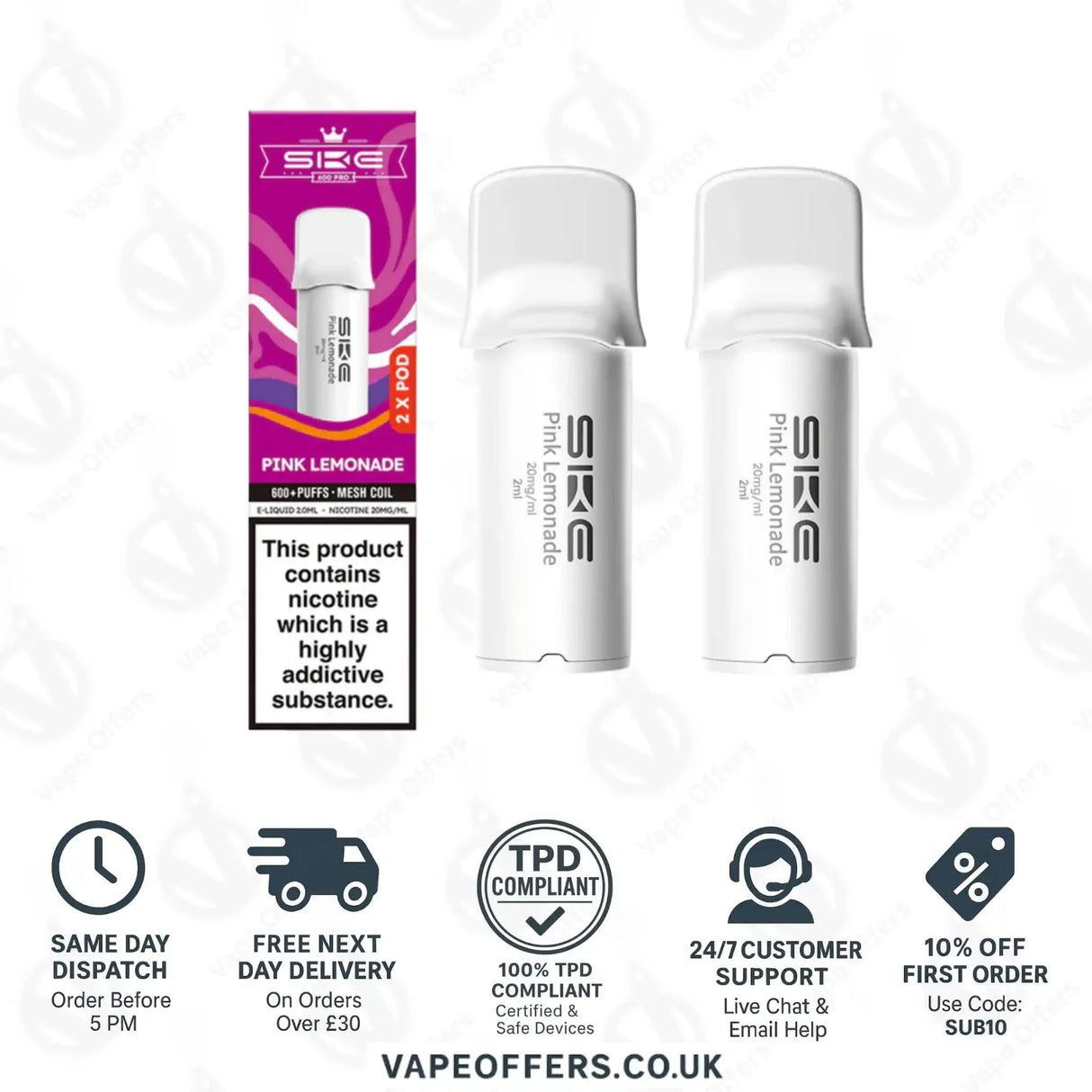 SKE 600 Pro Prefilled Pods