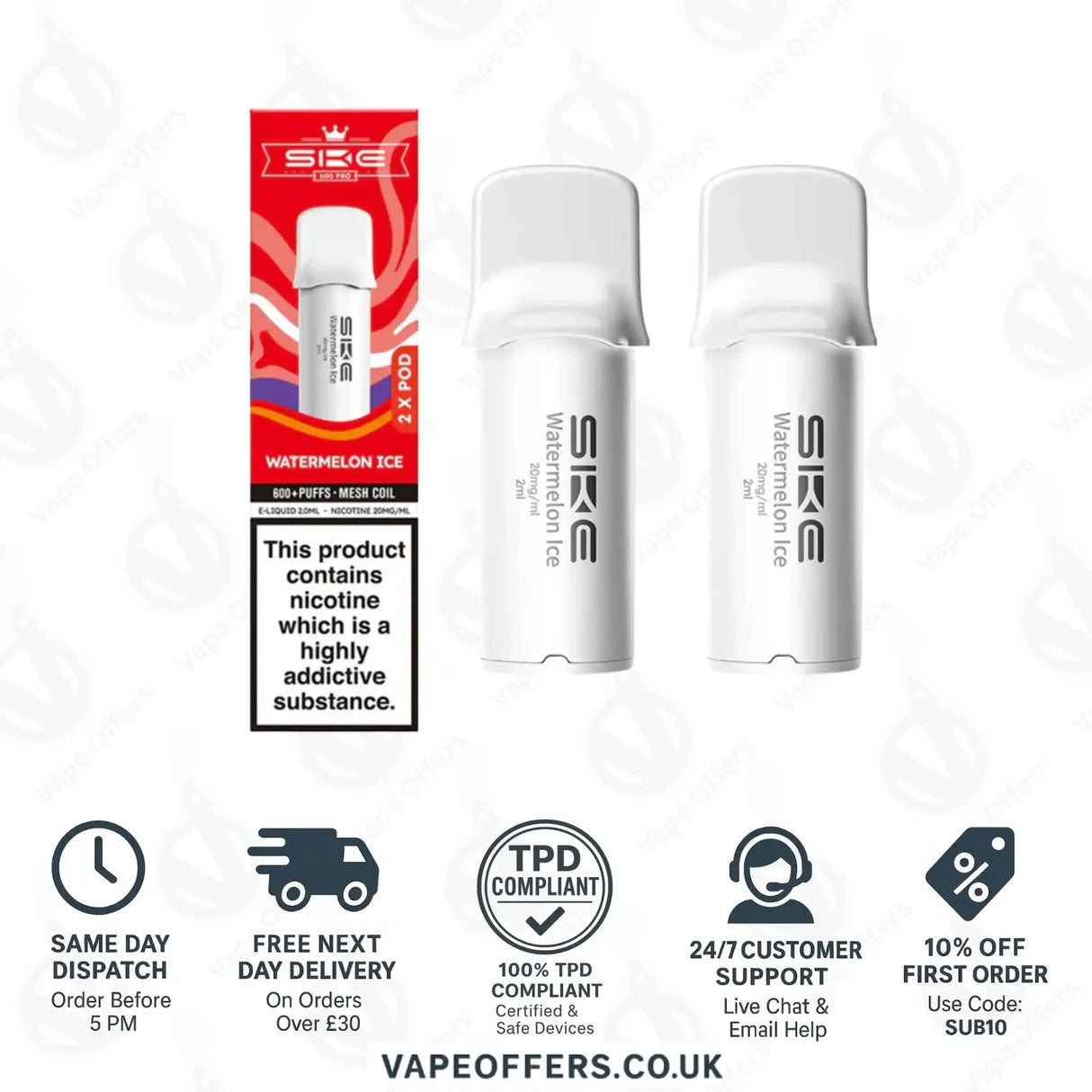 SKE 600 Pro Prefilled Pods