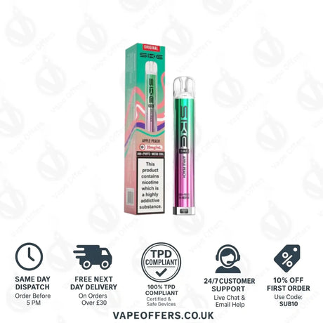 SKE Bar 600 Prefilled Pod Kit Apple Peach