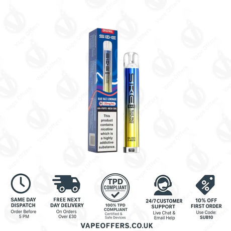 SKE Bar 600 Prefilled Pod Kit Blue Razz Lemonade