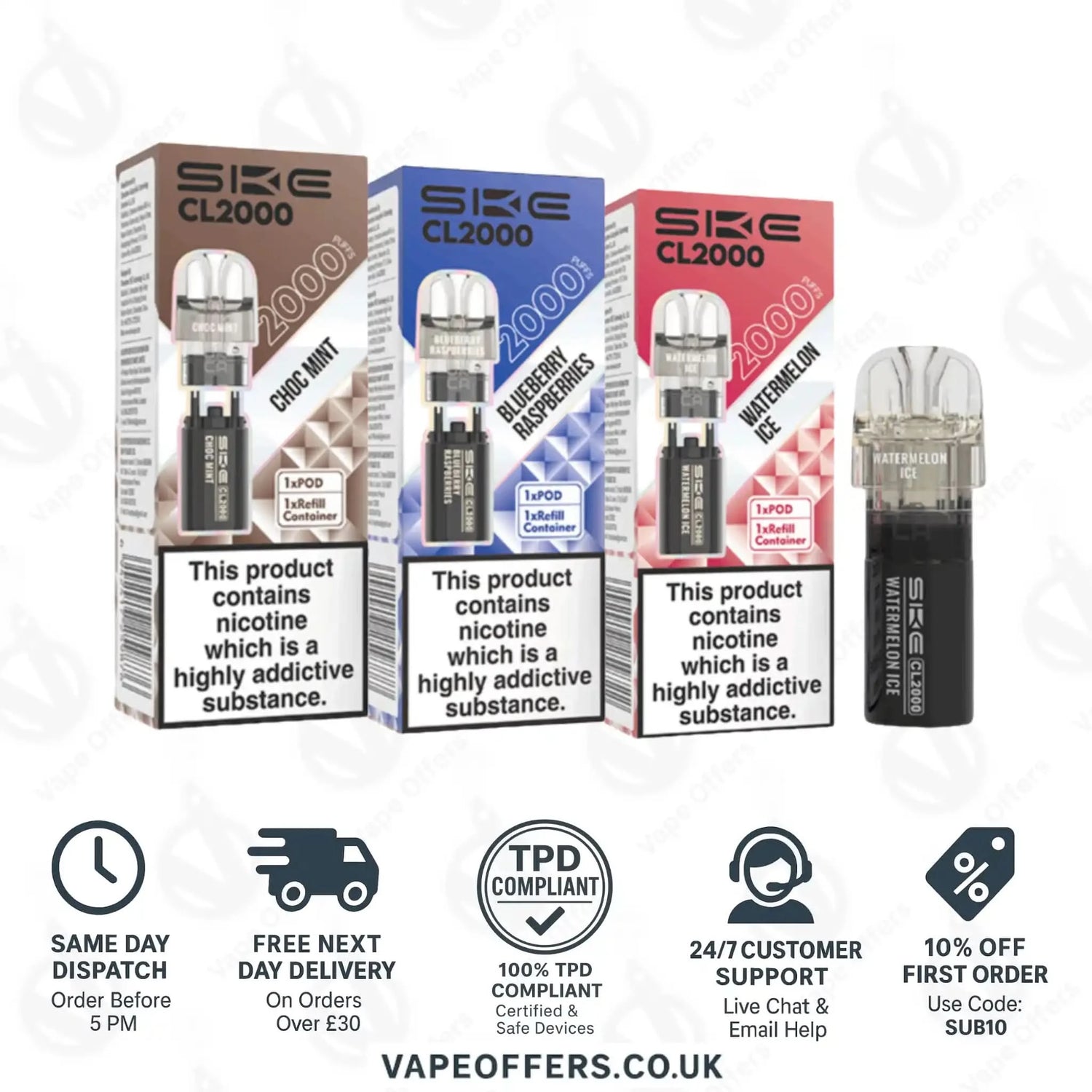 SKE Crystal CL2000 Prefilled Pod