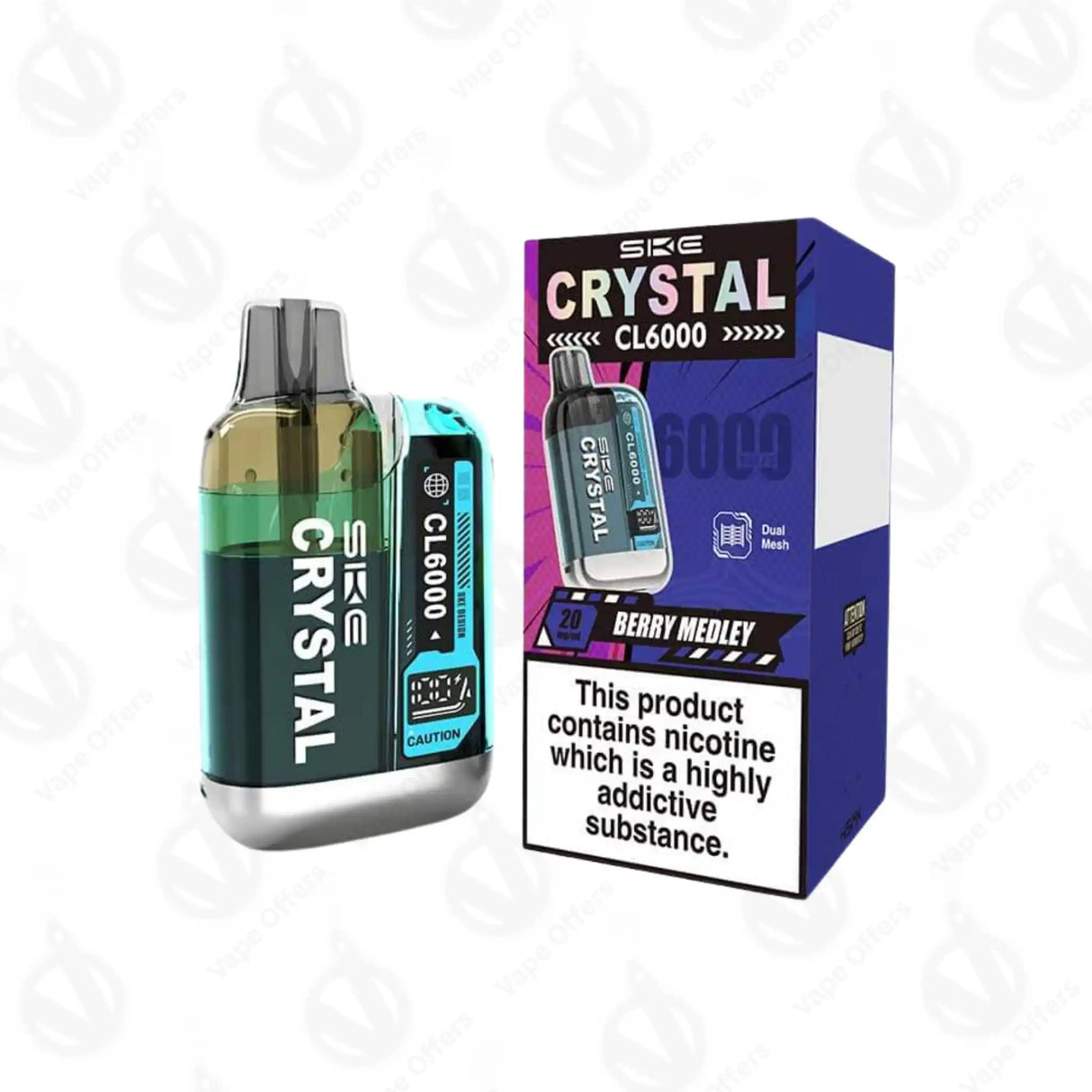 SKE Crystal CL6000 Berry Medley Prefilled Pod Kit