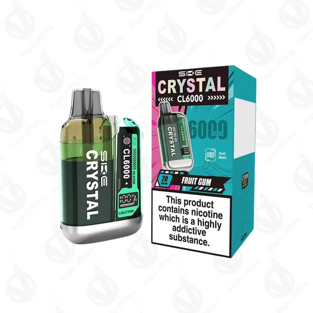 SKE Crystal CL6000 Fruit Gum Prefilled Pod Kit