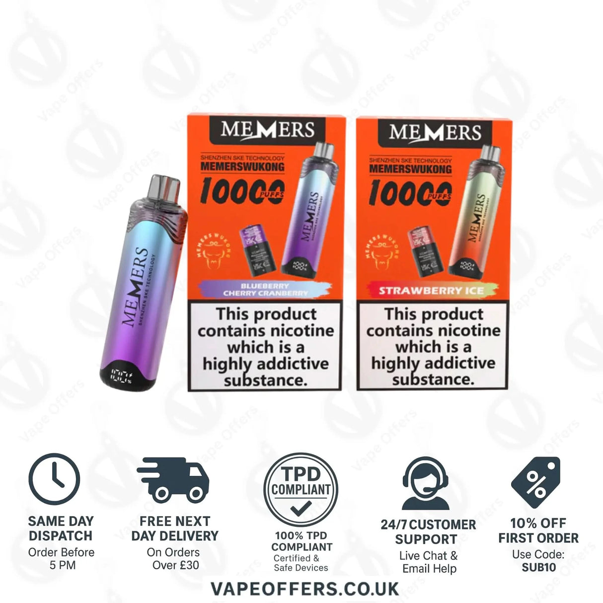 SKE Memers WuKong V10K Puffs Vape Kit