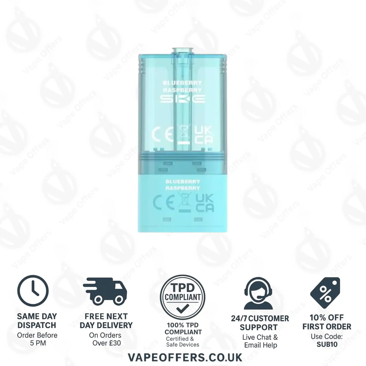 SKE Pro Max 30K Blueberry Raspberry Refill Pods