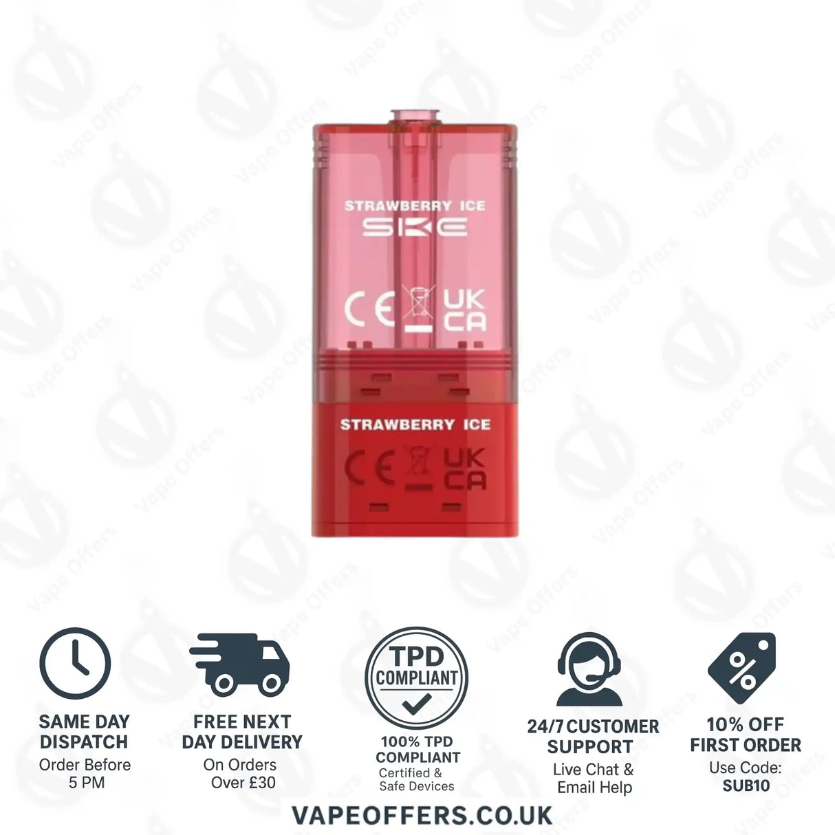 SKE Pro Max 30K Strawberry Ice Refill Pods