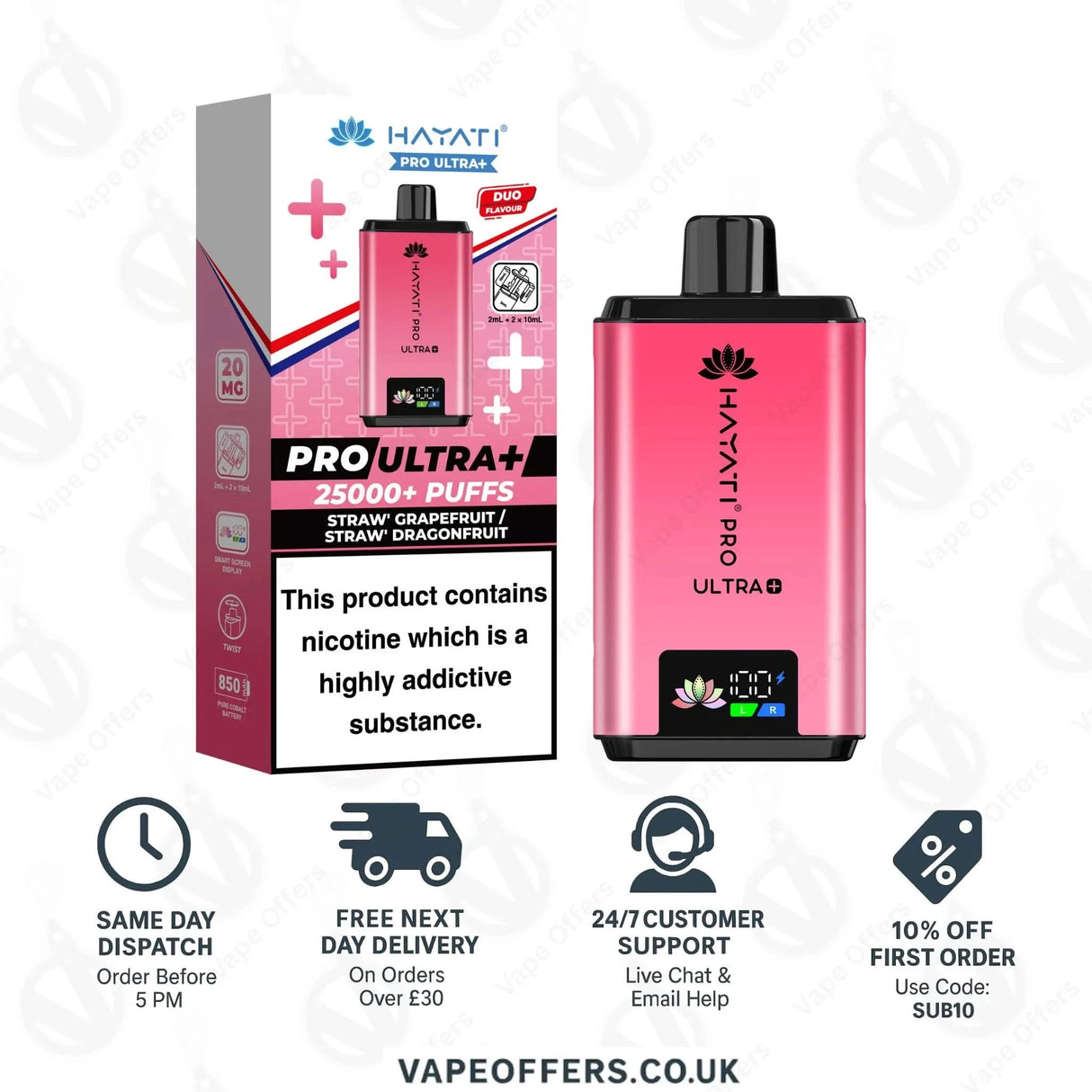 Straw' Grapefruit Straw' Dragonfruit_Hayati Pro Ultra+ 25000