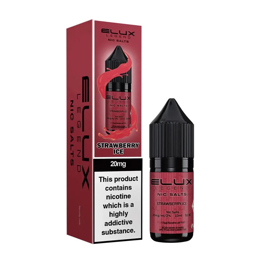 Strawberry Ice Elux Legend Nic Salt-10ml | Buy 1 Get 1 free