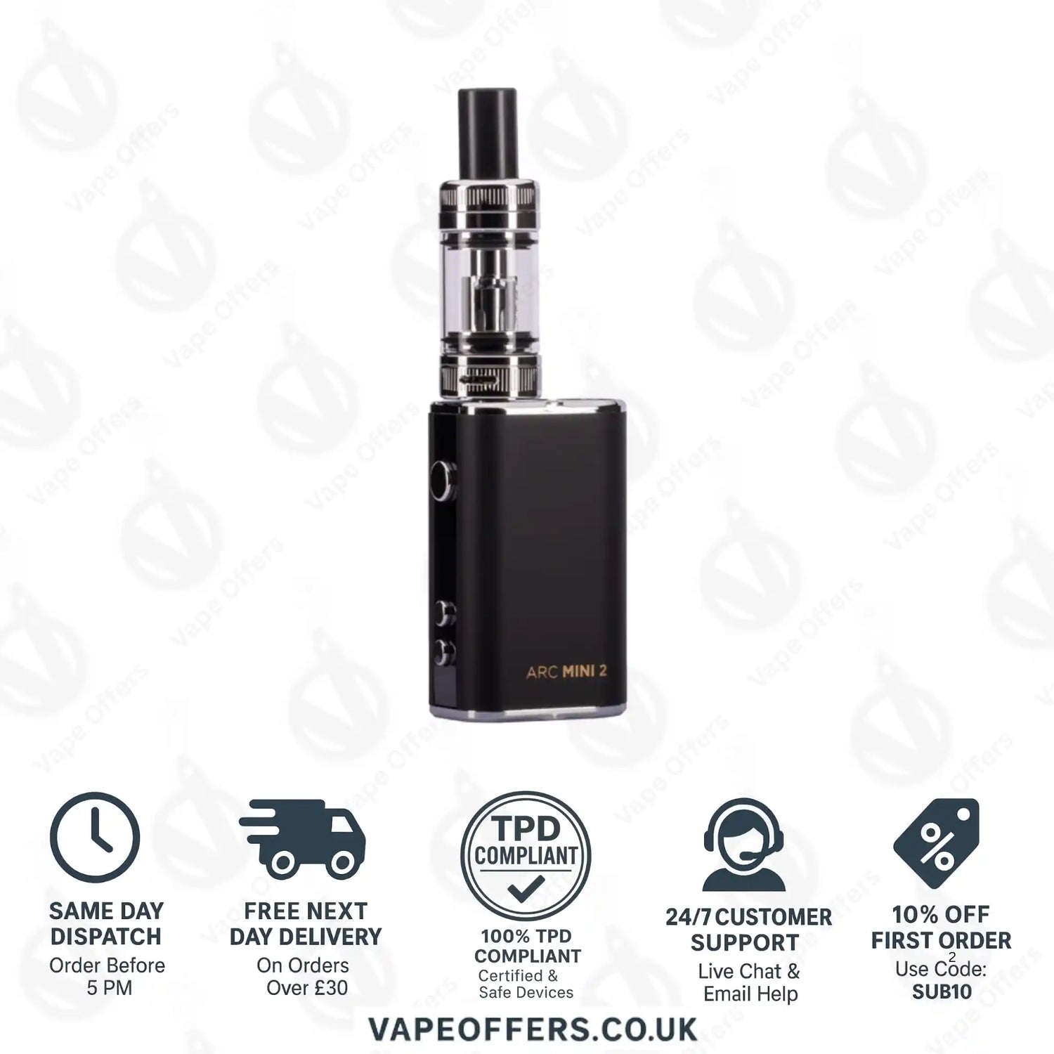 TECC Arc Mini 2 Vape Kit Black