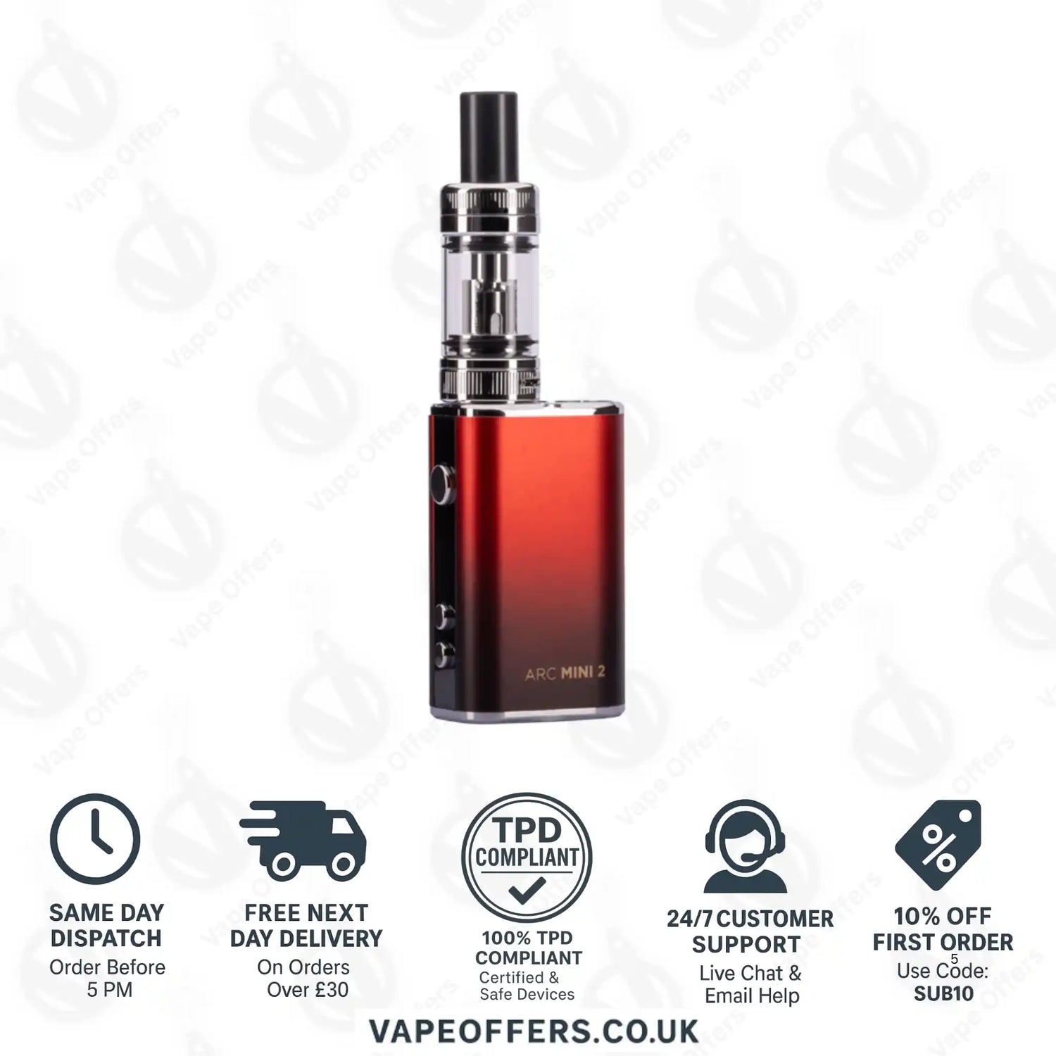 TECC Arc Mini 2 Vape Kit Red
