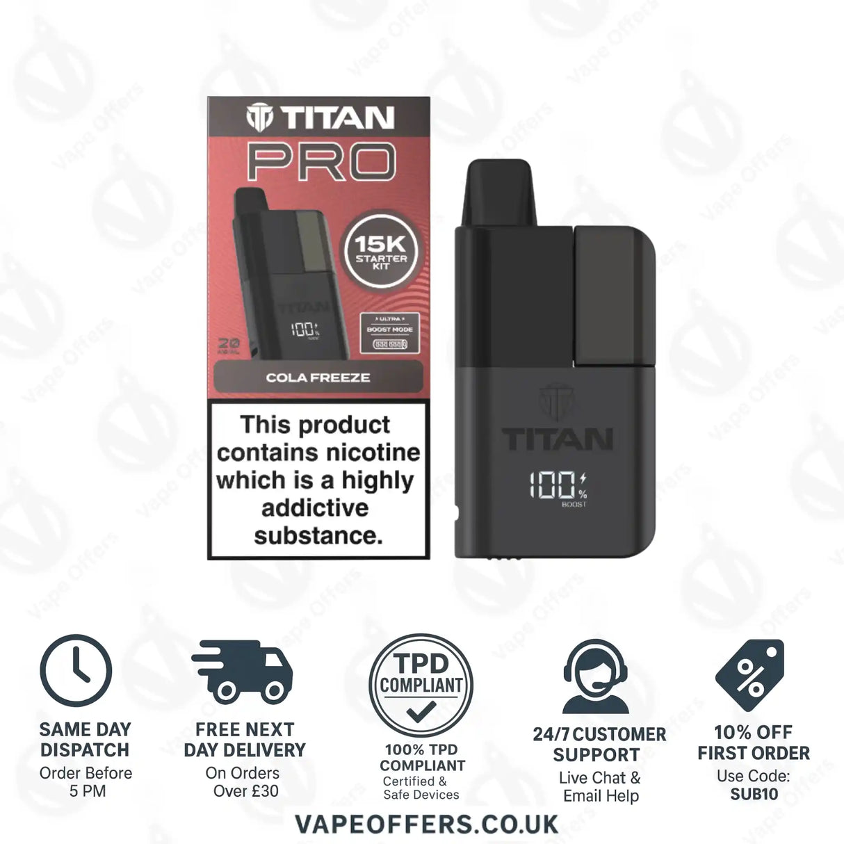 Titan Pro 15K Cola Freeze Prefilled Pod Kit