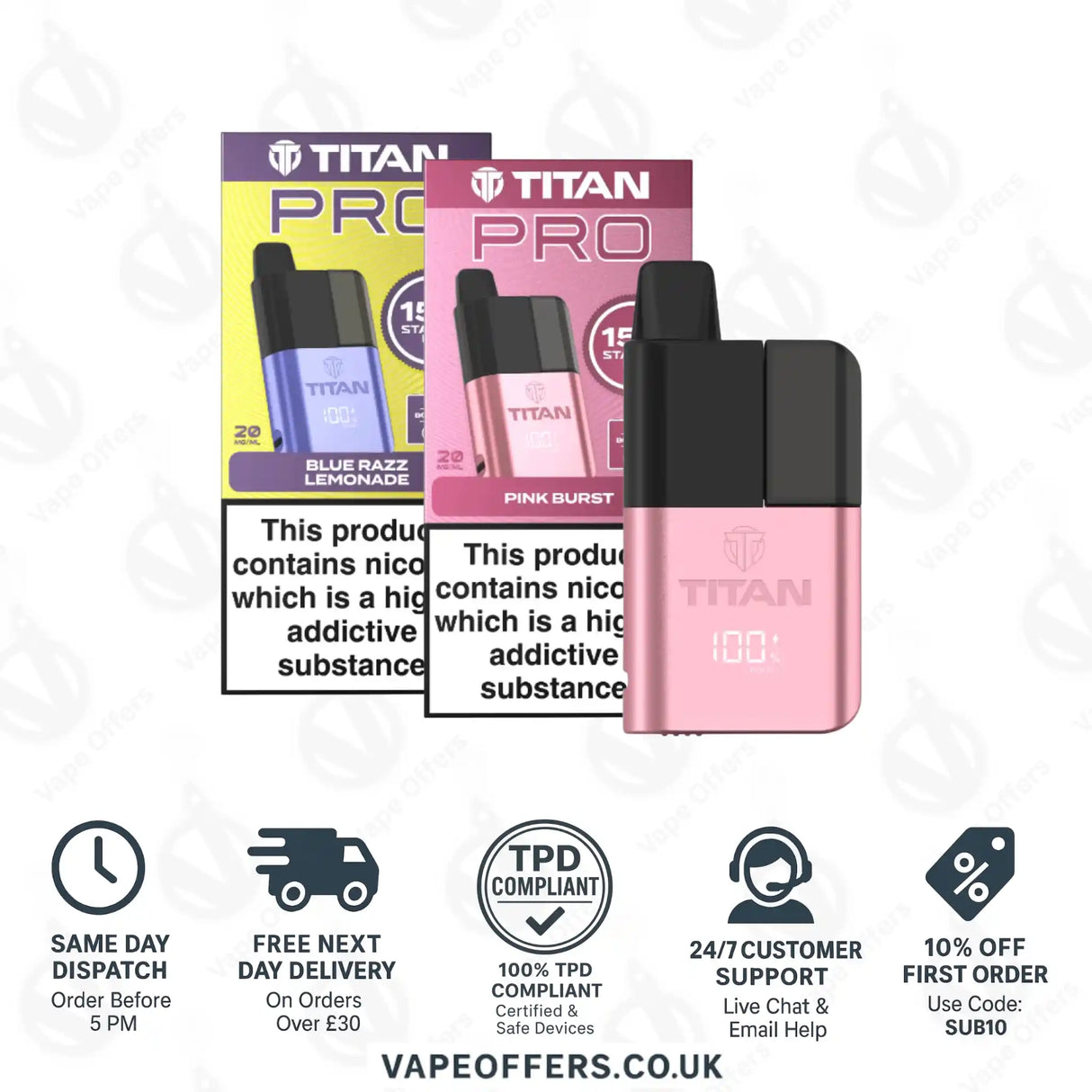 Titan Pro 15K Prefilled Pod Kit