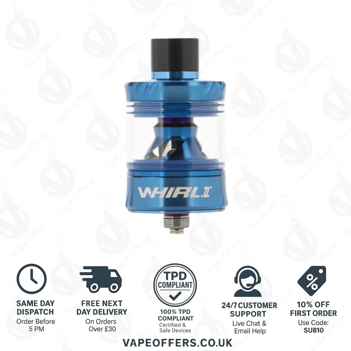 Uwell Whirl II 2 Sub-Ohm Blue Tank