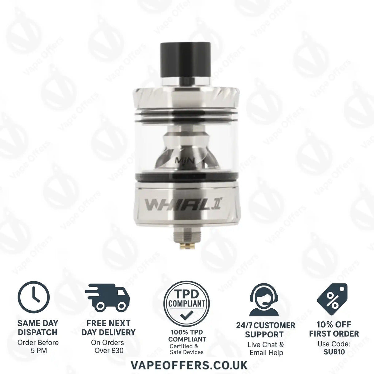 Uwell Whirl II 2 Sub-Ohm Silver Tank