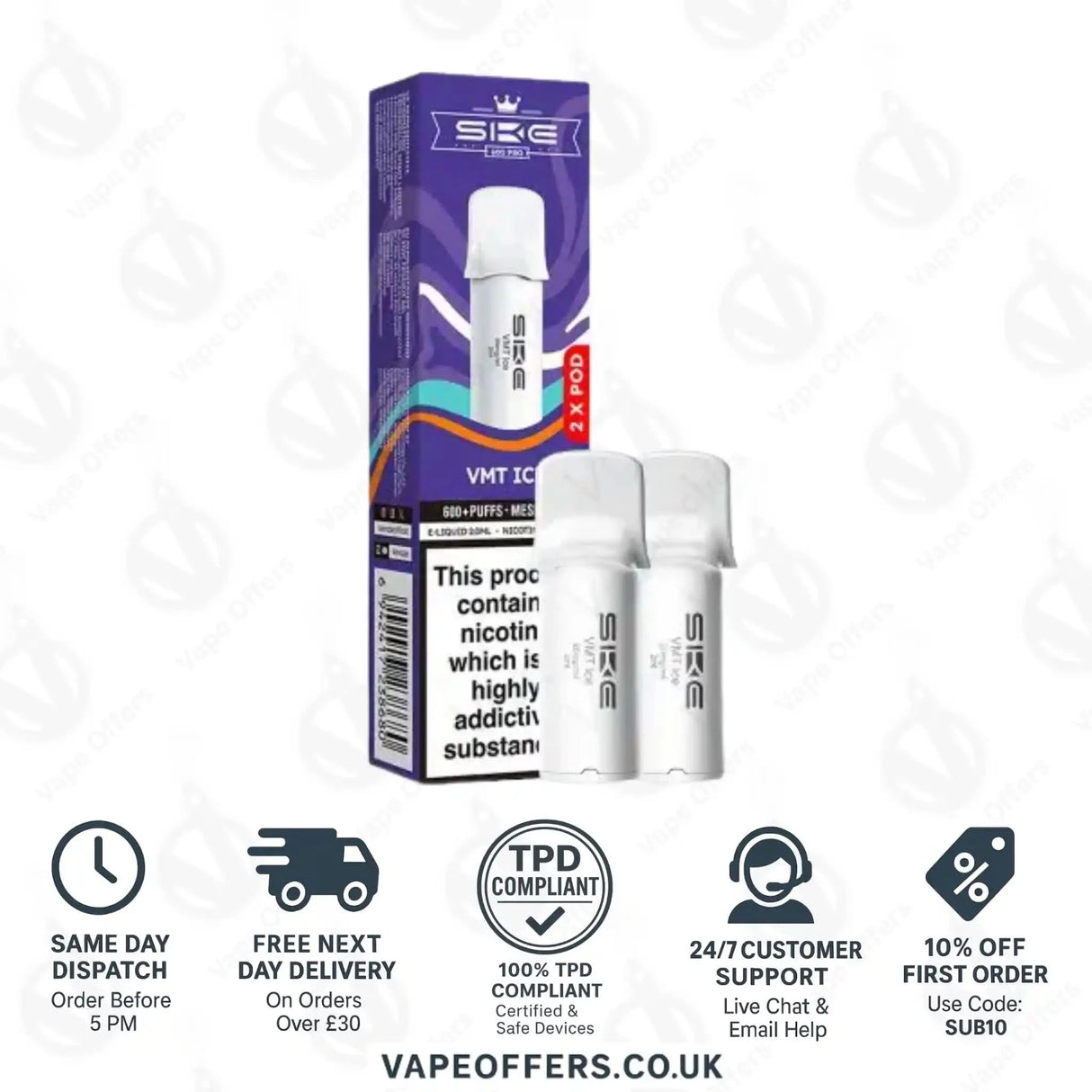 VMT Ice SKE Crystal Bar 600 Pro Prefilled Pods