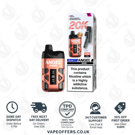 Vapes Bars Angel 20K Prefilled Pod Kit Coral Edition