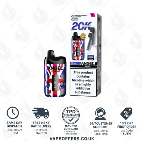 Vapes Bars Angel 20K Prefilled Pod Kit Crown Edition