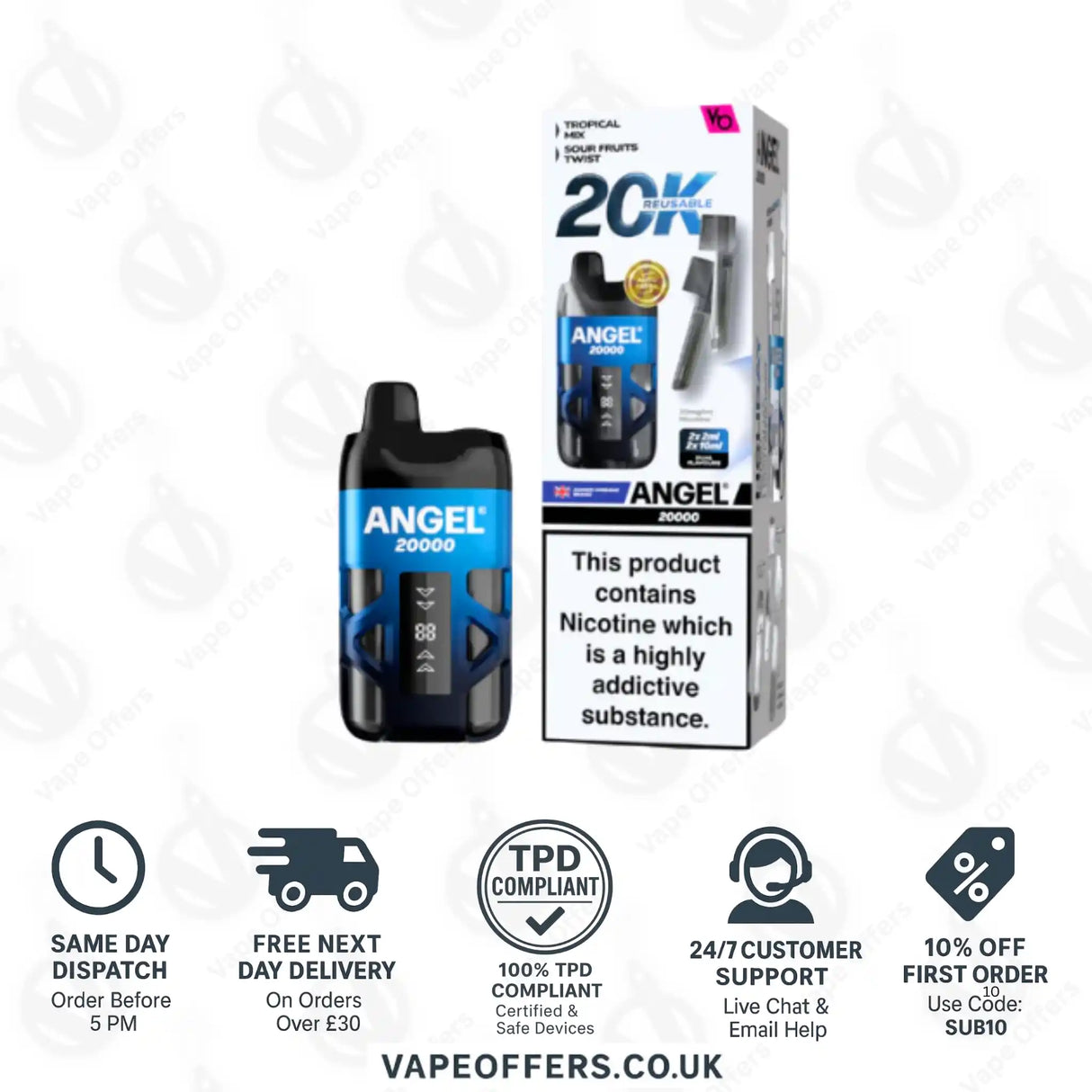 Vapes Bars Angel 20K Prefilled Pod Kit Holiday Edition