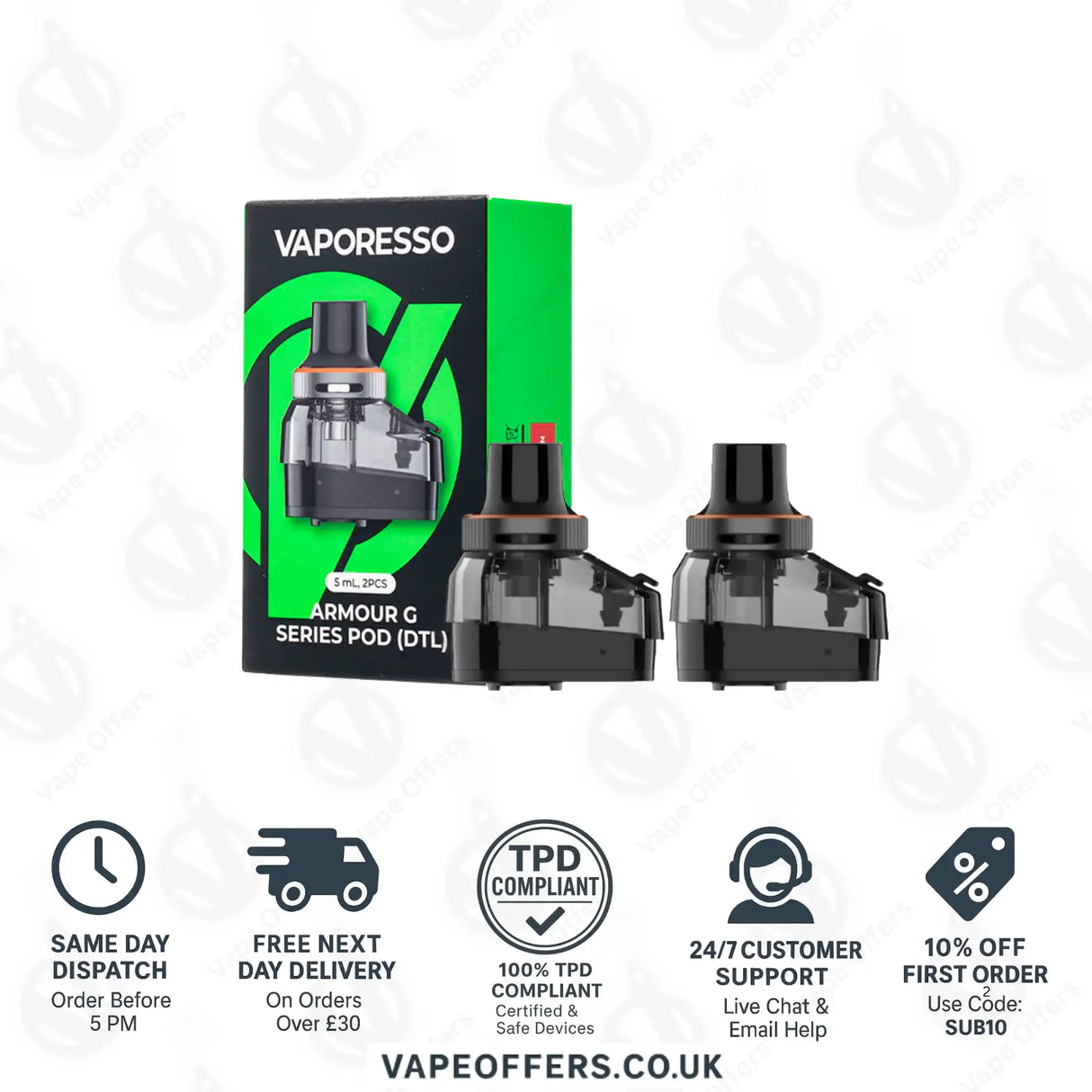 Vaporesso Armour G Replacement Pods DTL G