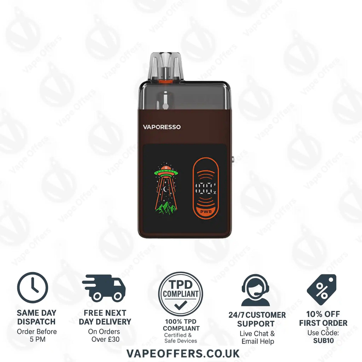 Vaporesso Eco Nano Pro Pod Vape Kit Coffee Brown