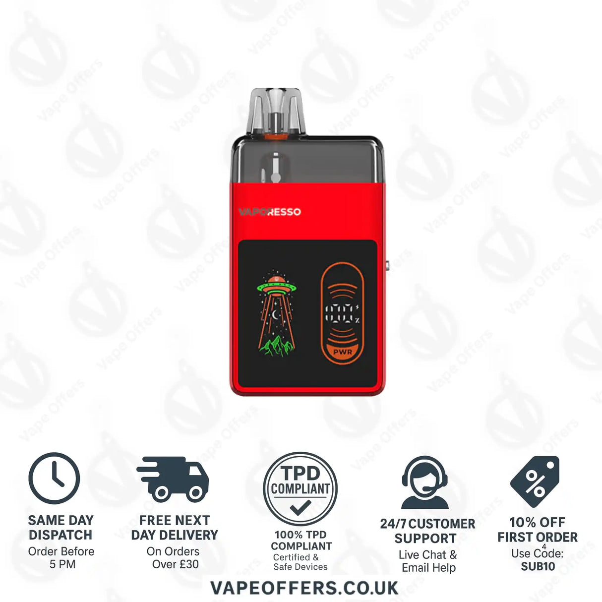 Vaporesso Eco Nano Pro Pod Vape Kit Coral Red