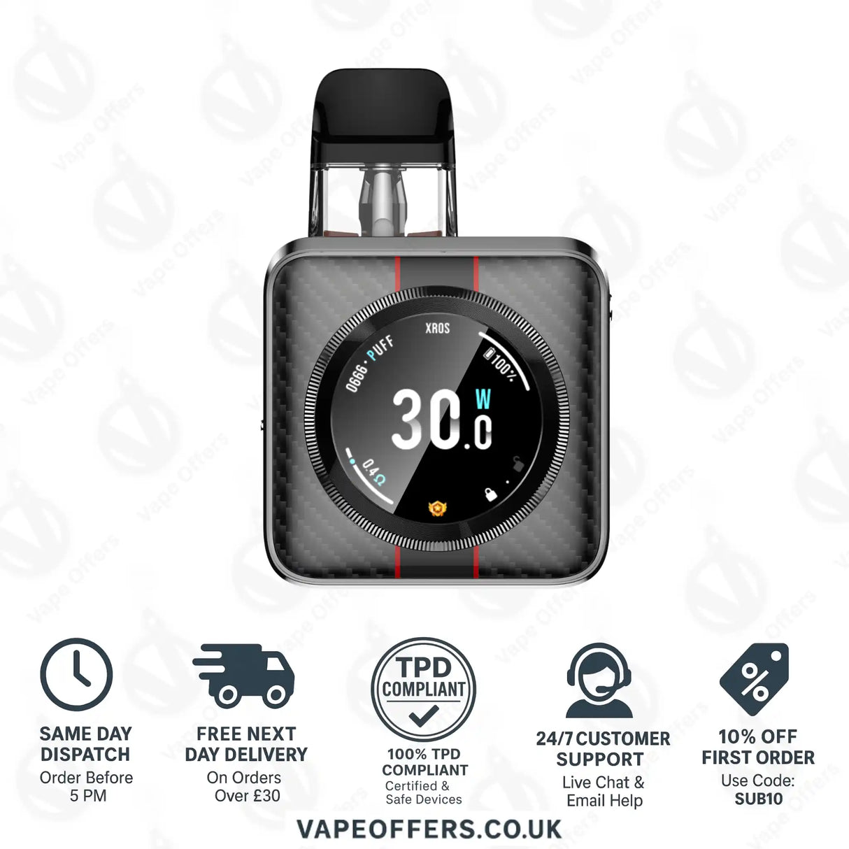 Vaporesso XROS 5 Nano Pod Kit - Black Satin