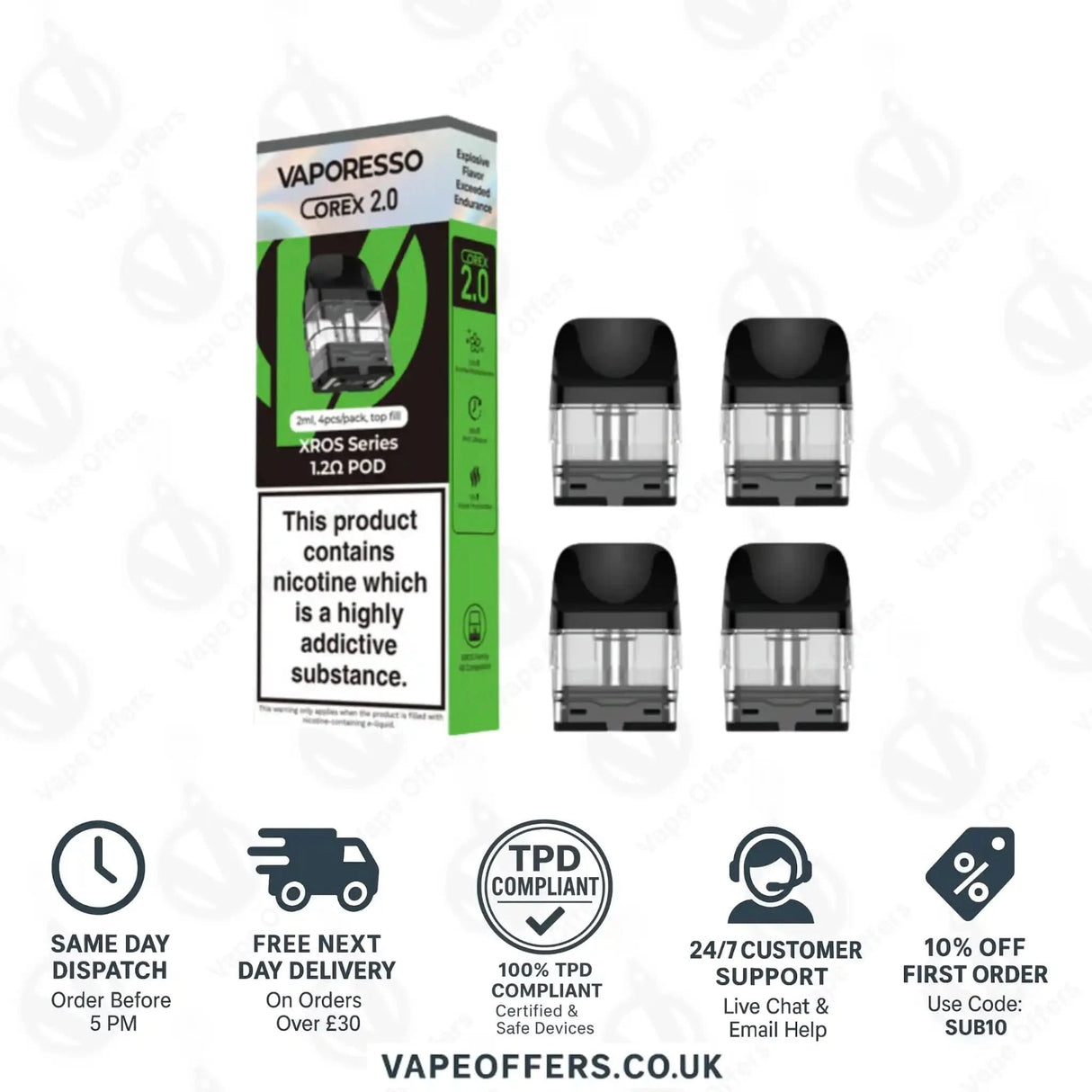 Vaporesso XROS COREX 2.0 Replacement Pods 0.4Ohm