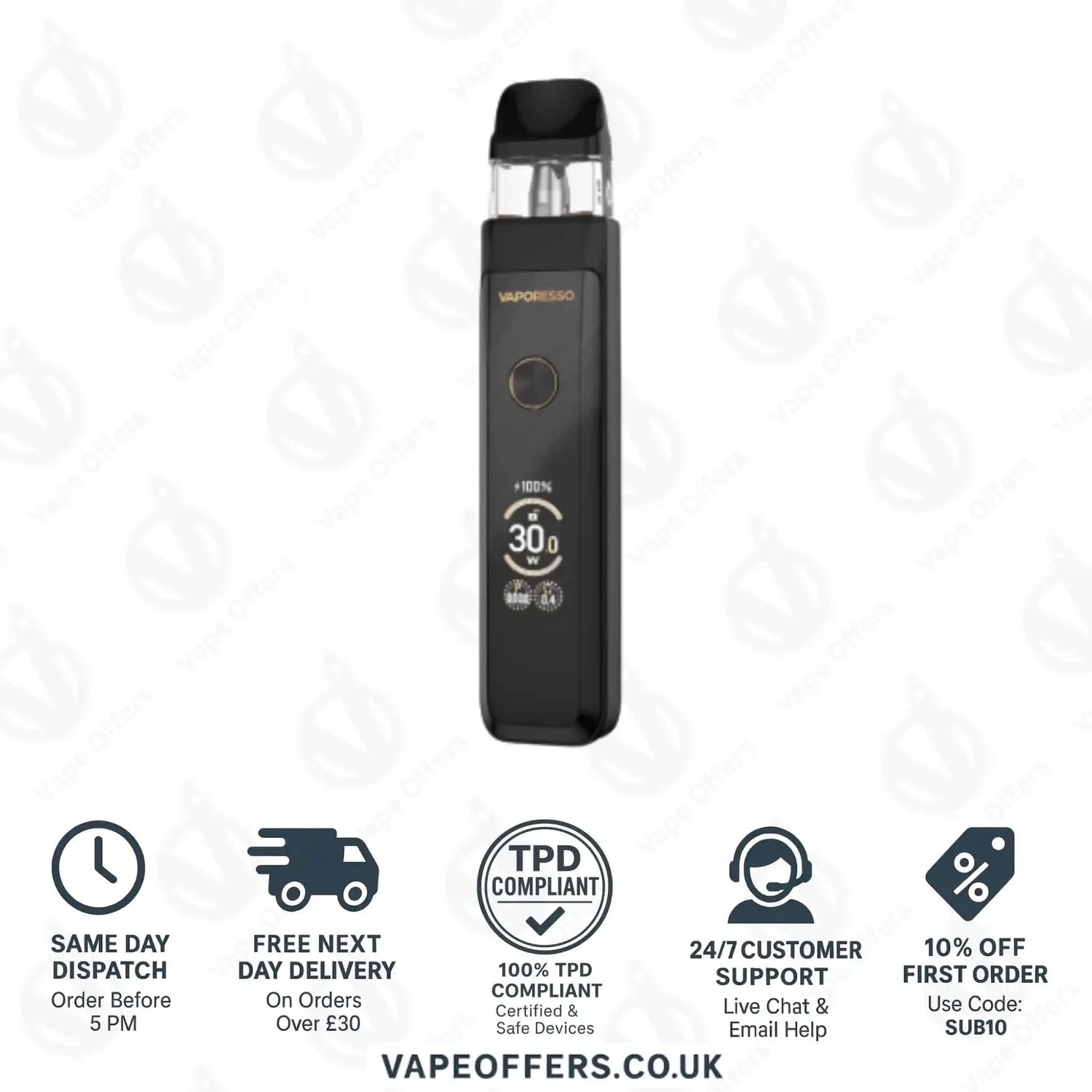Vaporesso XROS Pro 2 Pod Vape Kit Glittering Black