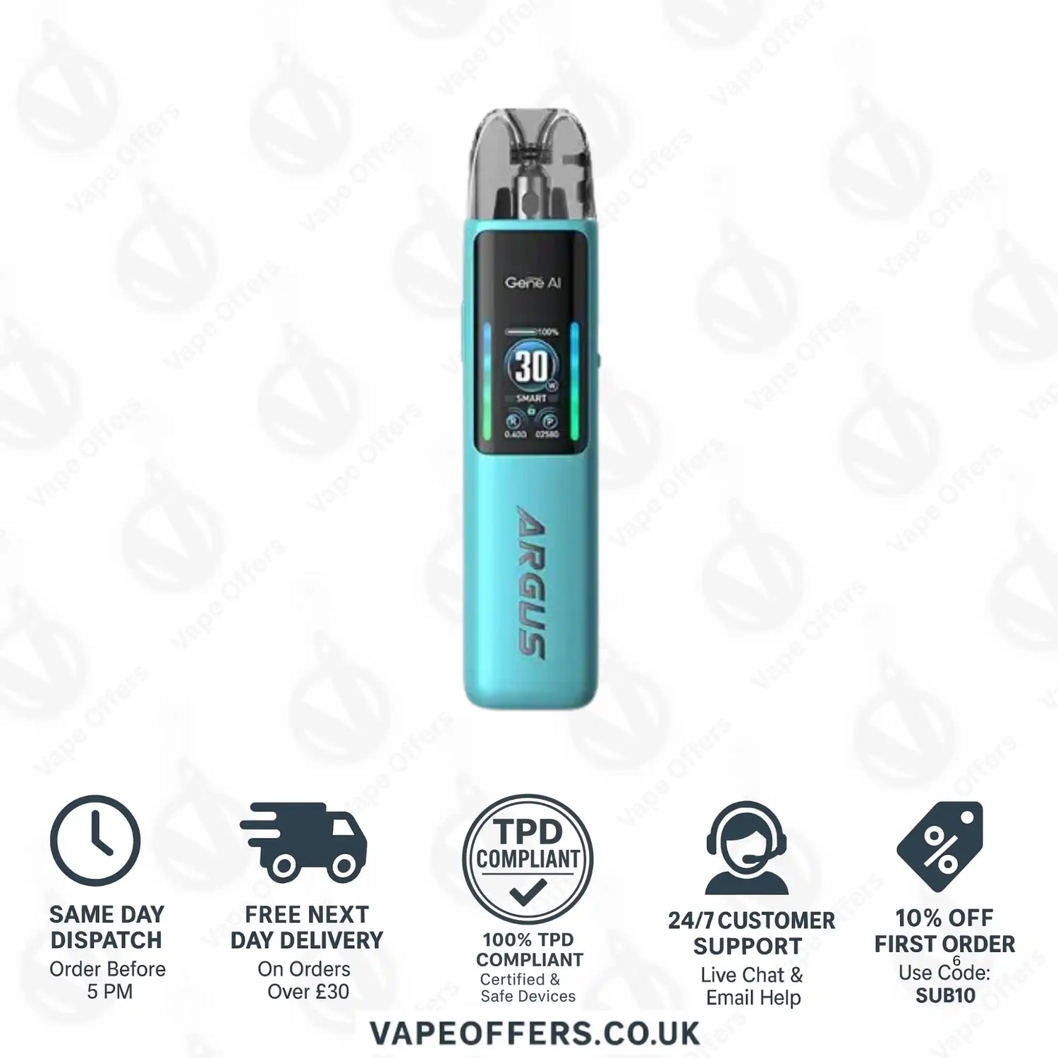 VooPoo Argus G2 Pod Kit Iris Blue