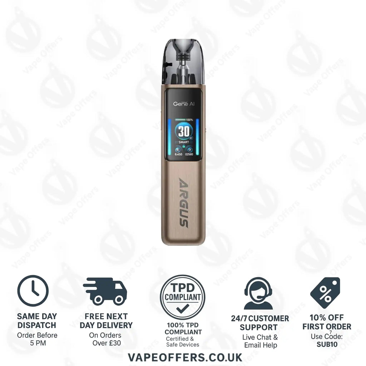 VooPoo Argus G2 Pod Kit Luxury Walnut