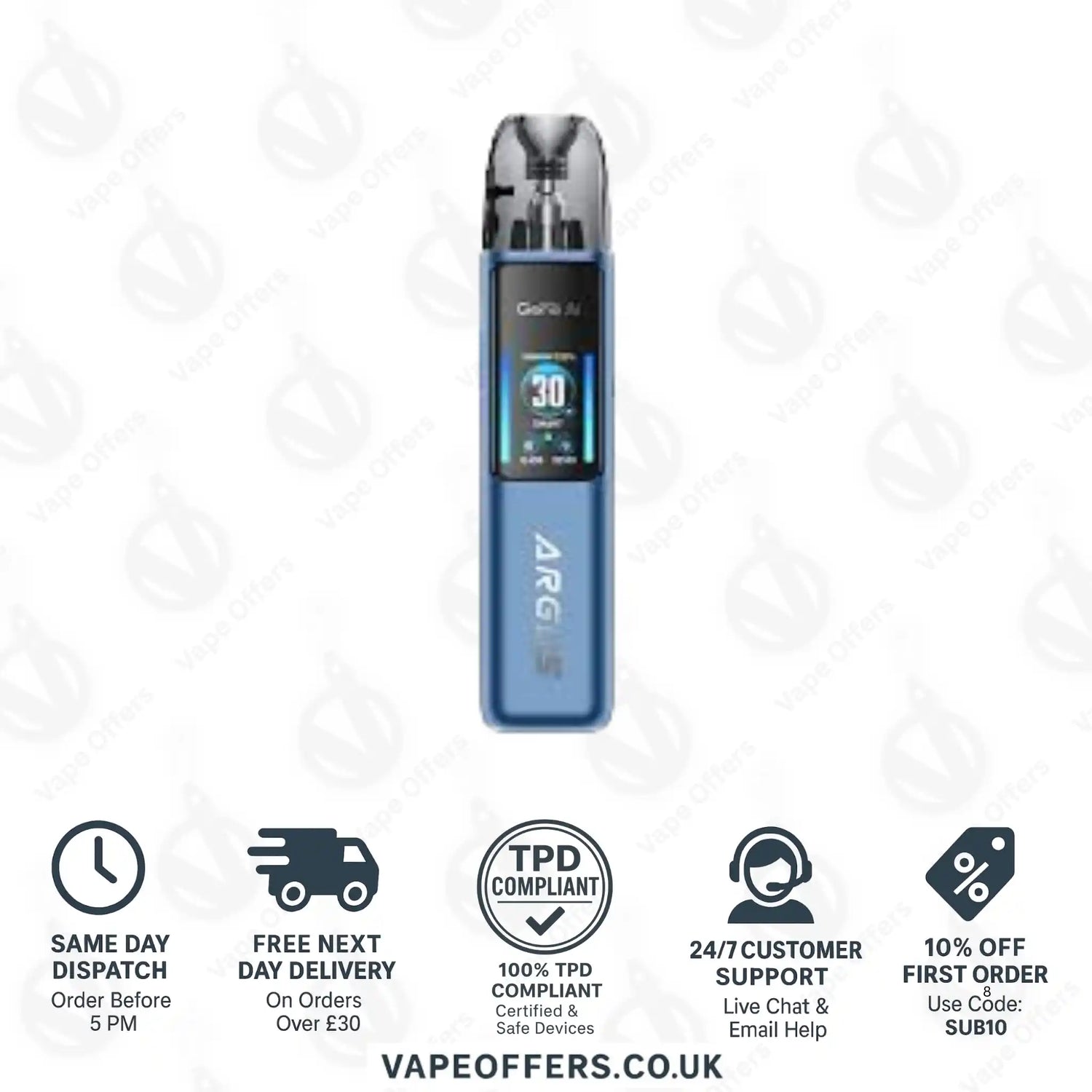 VooPoo Argus G2 Pod Kit Navy Blue
