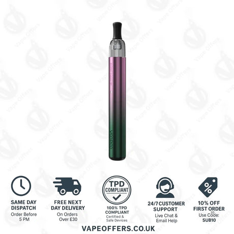 VooPoo Doric Galaxy S1 Pod Vape Kit Purple Green