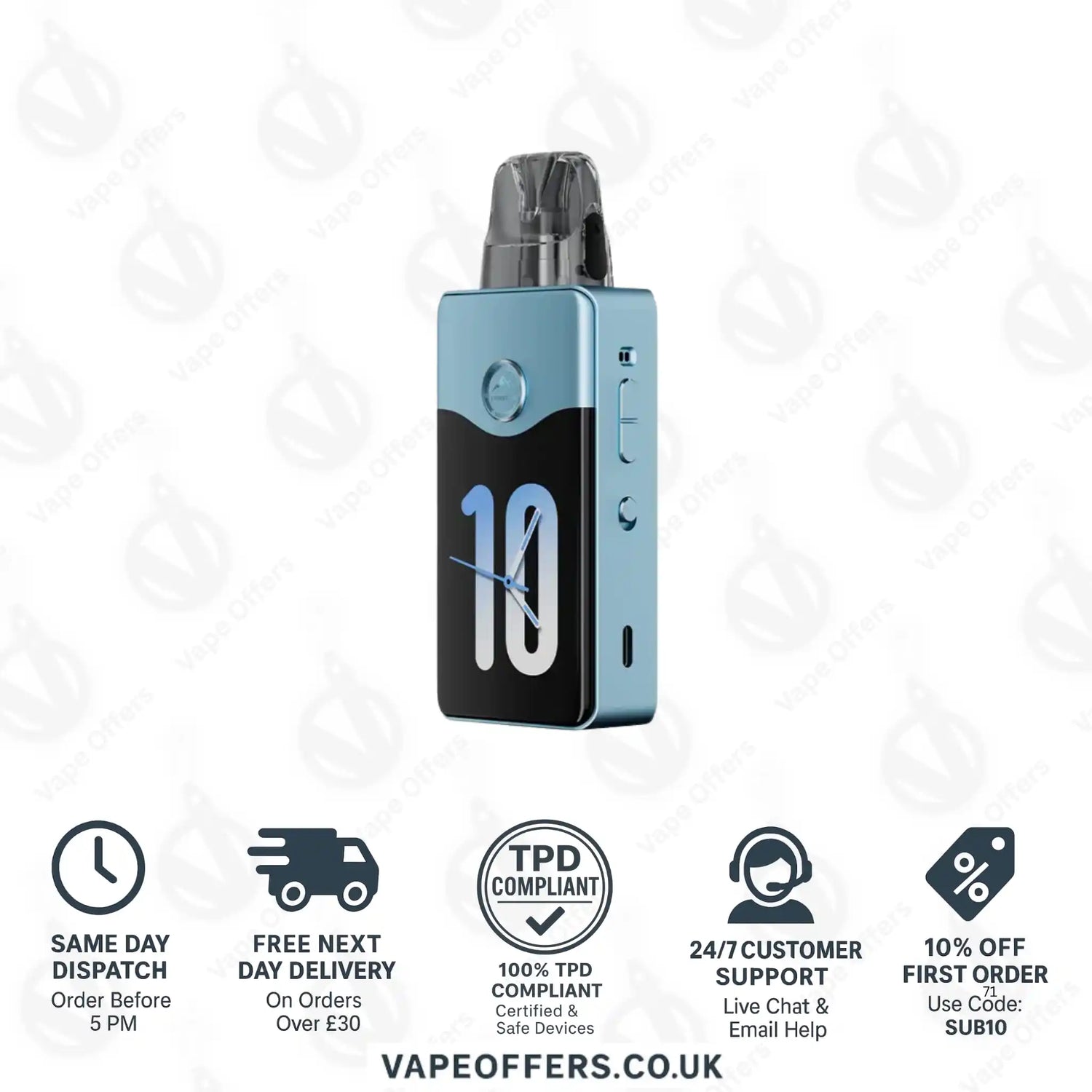 VooPoo Vinci E120 Pod Kit Snow Blue