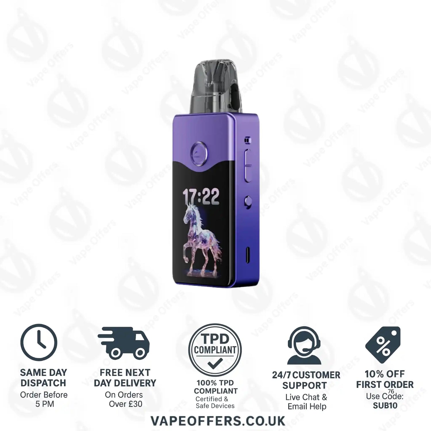 VooPoo Vinci E120 Pod Kit Star Purple