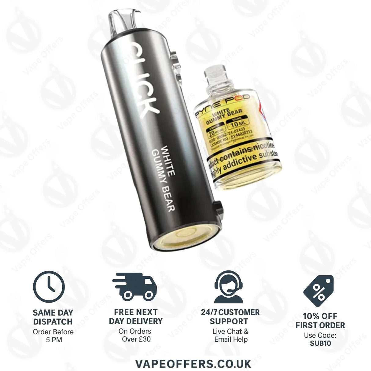 White GB – Pyne Pod Click Pods