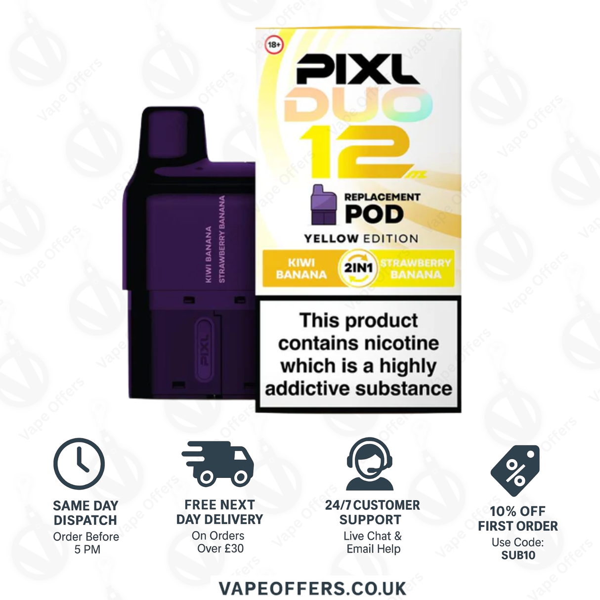 PIXL Duo Prefilled Pods - Yellow Edition