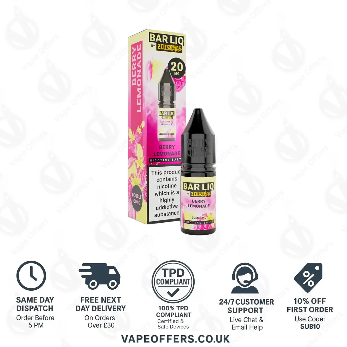 Zeus Juice Bar Liq Berry Lemonade Nic Salt